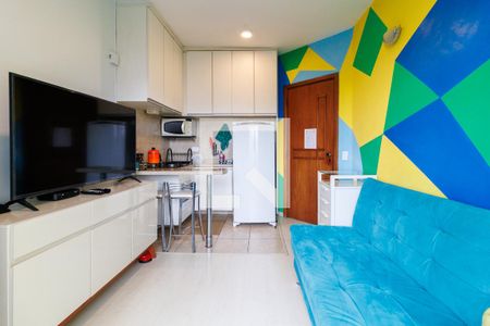 Sala de apartamento para alugar com 1 quarto, 40m² em Paraíso do Morumbi, São Paulo