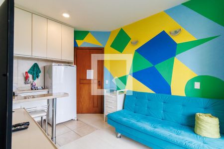 Sala de apartamento para alugar com 1 quarto, 40m² em Paraíso do Morumbi, São Paulo