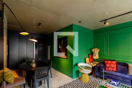 Sala de apartamento à venda com 1 quarto, 77m² em Bela Vista, São Paulo