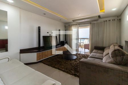 Sala de estar de apartamento para alugar com 3 quartos, 386m² em Guilhermina, Praia Grande