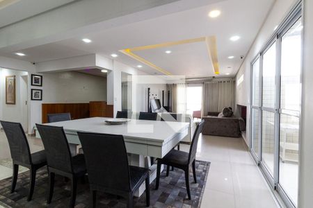 Sala de jantar de apartamento para alugar com 3 quartos, 386m² em Guilhermina, Praia Grande