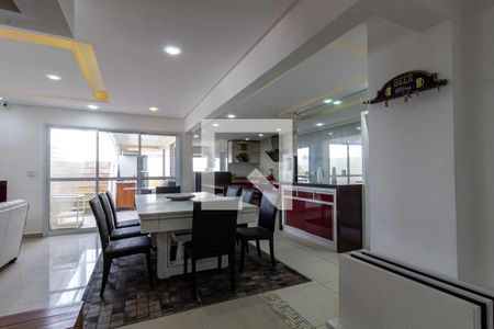 Sala de jantar de apartamento para alugar com 3 quartos, 386m² em Guilhermina, Praia Grande