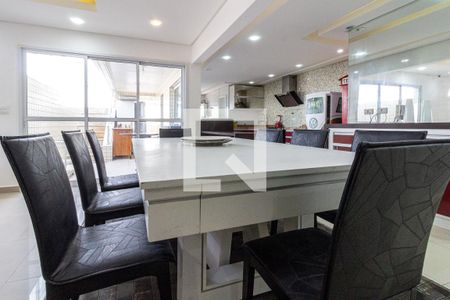 Detalhe da sala de jantar de apartamento para alugar com 3 quartos, 386m² em Guilhermina, Praia Grande