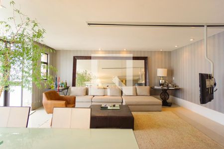 Sala de apartamento para alugar com 3 quartos, 140m² em Barra da Tijuca, Rio de Janeiro