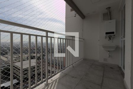 Varanda da Sala de apartamento para alugar com 2 quartos, 46m² em Parque Industrial Tomas Edson, São Paulo