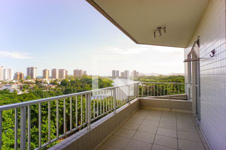 Varanda da Sala de apartamento à venda com 3 quartos, 77m² em Barra da Tijuca, Rio de Janeiro