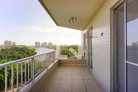 Varanda da Sala de apartamento à venda com 3 quartos, 77m² em Barra da Tijuca, Rio de Janeiro