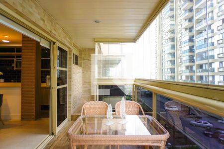 Varanda da Sala de apartamento à venda com 1 quarto, 60m² em Barra da Tijuca, Rio de Janeiro