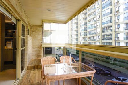 Varanda da Sala de apartamento à venda com 1 quarto, 60m² em Barra da Tijuca, Rio de Janeiro