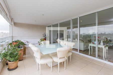 Varanda de apartamento à venda com 3 quartos, 180m² em Campo Belo, São Paulo