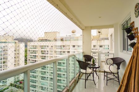 Varanda da Sala de apartamento para alugar com 4 quartos, 168m² em Recreio dos Bandeirantes, Rio de Janeiro