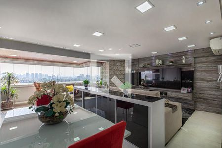 Sala de apartamento à venda com 3 quartos, 128m² em Centro, Santo André