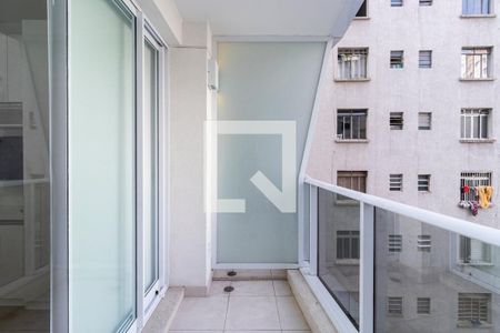 Varanda de kitnet/studio para alugar com 1 quarto, 23m² em Sé, São Paulo