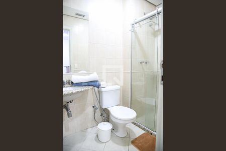 Banheiro  de kitnet/studio à venda com 1 quarto, 39m² em Barcelona, São Caetano do Sul