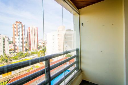 Varanda da sala de apartamento para alugar com 3 quartos, 87m² em Vila Lea, Santo André