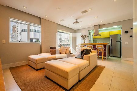 Sala/Cozinha de apartamento para alugar com 1 quarto, 105m² em Jardim Paulista, São Paulo