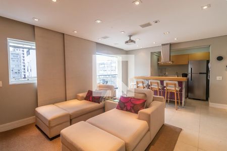 Sala de Apartamento com 1 quarto, 105m² Jardim Paulista