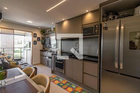 Sala e Cozinha de apartamento à venda com 1 quarto, 38m² em Vila Mariana, São Paulo