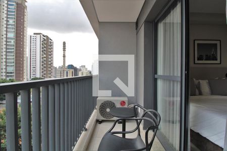 Varanda de apartamento à venda com 1 quarto, 23m² em Jardim das Acácias, São Paulo