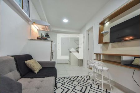 Sala  de apartamento à venda com 1 quarto, 28m² em Jardim Caravelas, São Paulo