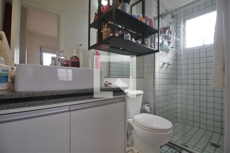 Banheiro da Suíte de apartamento à venda com 2 quartos, 60m² em Paraíso do Morumbi, São Paulo