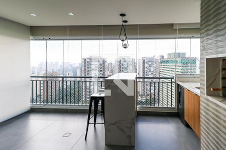 Varanda Gourmet de apartamento à venda com 3 quartos, 129m² em Jardim Caboré, São Paulo