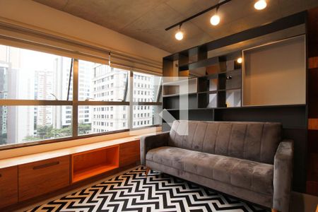 Sala de apartamento para alugar com 1 quarto, 70m² em Cidade Monções, São Paulo
