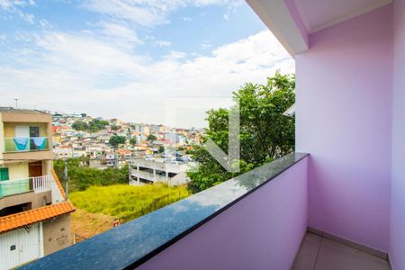 Varanda da sala de casa à venda com 3 quartos, 165m² em Parque São Vicente, Mauá
