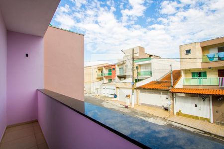 Varanda da sala de casa à venda com 3 quartos, 165m² em Parque São Vicente, Mauá