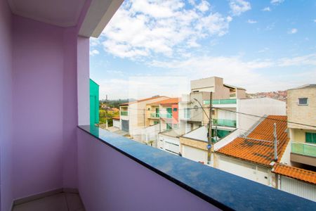 Varanda da sala de casa à venda com 3 quartos, 165m² em Parque São Vicente, Mauá