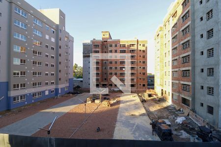 Sala/Cozinha - Vista de apartamento para alugar com 2 quartos, 52m² em Bairro Fátima, Canoas