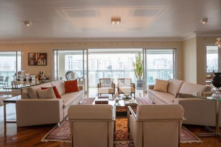 Sala de apartamento à venda com 4 quartos, 438m² em Pacaembu, São Paulo