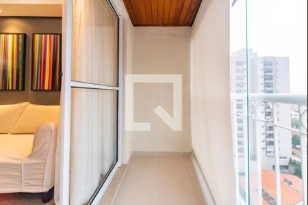 Varanda da Sala de apartamento à venda com 3 quartos, 65m² em Parque Bandeirante, Santo André