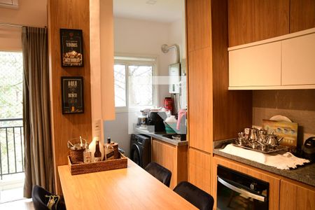 Cozinha e Área de Serviço de kitnet/studio para alugar com 1 quarto, 37m² em Granja Viana, Cotia