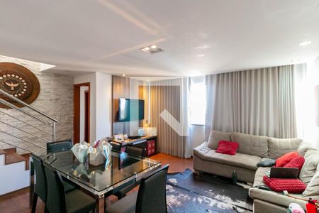 Sala de apartamento à venda com 4 quartos, 166m² em Buritis, Belo Horizonte