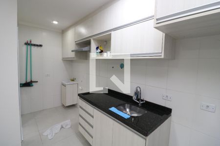 Cozinha de apartamento à venda com 1 quarto, 37m² em Chácara Mafalda, São Paulo