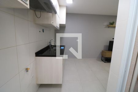 Cozinha de apartamento para alugar com 1 quarto, 37m² em Chácara Mafalda, São Paulo