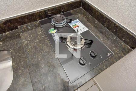 Cozinha de apartamento para alugar com 1 quarto, 30m² em Bela Vista, São Paulo
