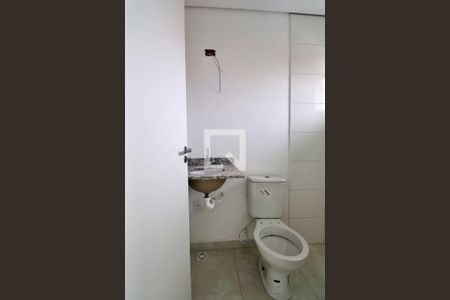Banheiro da Suíte de apartamento à venda com 2 quartos, 50m² em Parque Oratorio, Santo André