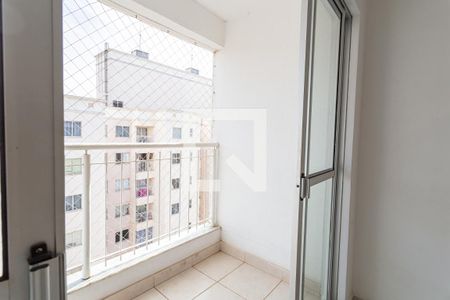 Varanda da Sala de apartamento para alugar com 3 quartos, 74m² em Pompéia, Belo Horizonte