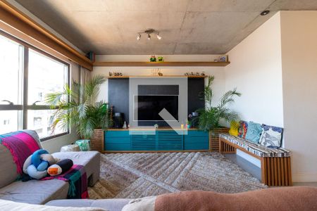 Sala de Estar de apartamento à venda com 1 quarto, 70m² em Carandiru, São Paulo