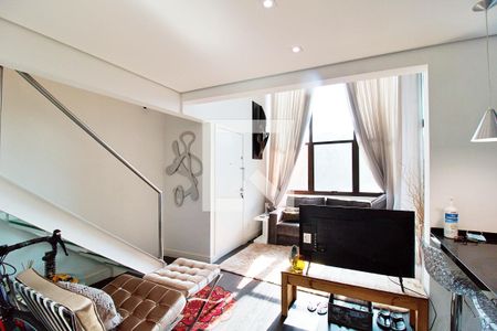 Sala de Apartamento com 1 quarto, 72m² Panamby
