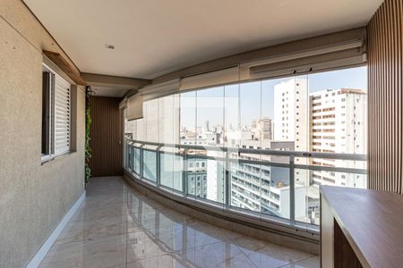 Varanda da Sala de apartamento à venda com 2 quartos, 67m² em Santa Efigênia, São Paulo