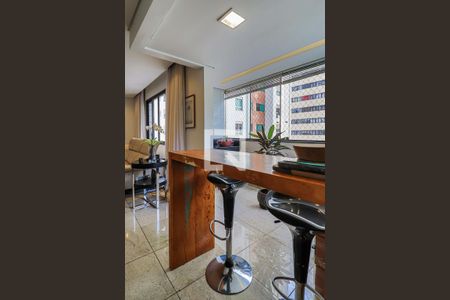Varanda da Sala de apartamento à venda com 4 quartos, 140m² em Belvedere, Belo Horizonte