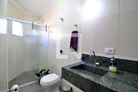 Banheiro da Suíte 1 de apartamento à venda com 2 quartos, 66m² em Utinga, Santo André