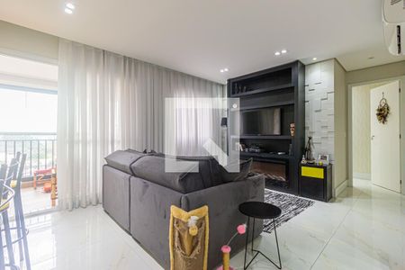 Sala de apartamento à venda com 2 quartos, 90m² em Campestre, Santo André