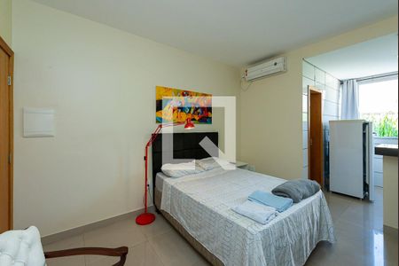 Quarto - Cama de Casal de apartamento para alugar com 1 quarto, 32m² em Paquetá, Belo Horizonte