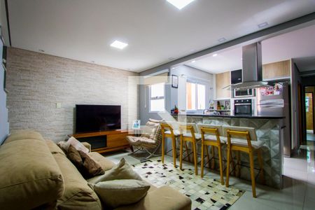 Sala de apartamento à venda com 2 quartos, 134m² em Vila Humaita, Santo André