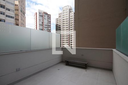 Studio à venda com 40m², 1 quarto e sem vagaVaranda