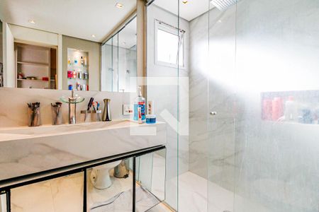 Banheiro Suíte 1 de apartamento à venda com 3 quartos, 160m² em Santo Amaro, São Paulo